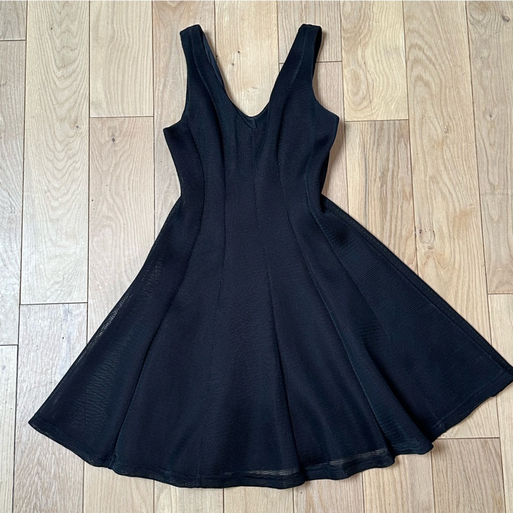 Black Mesh Sleeveless Dress